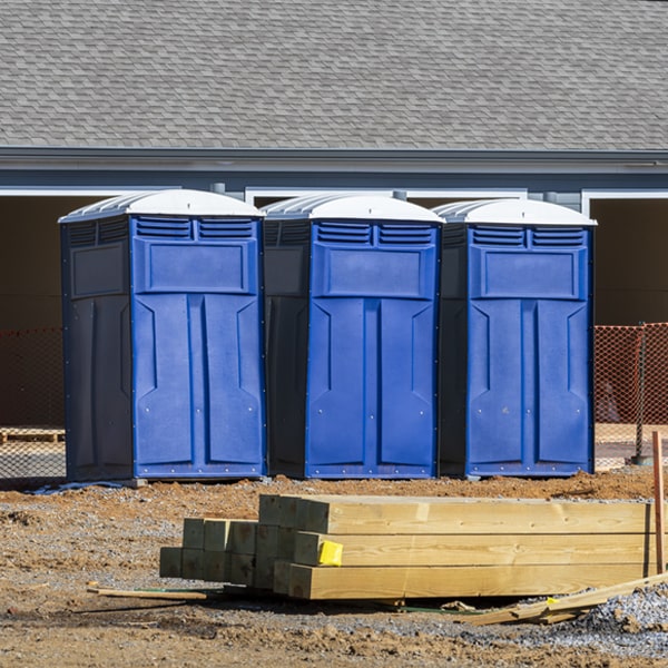 how often are the portable toilets cleaned and serviced during a rental period in Fleming GA